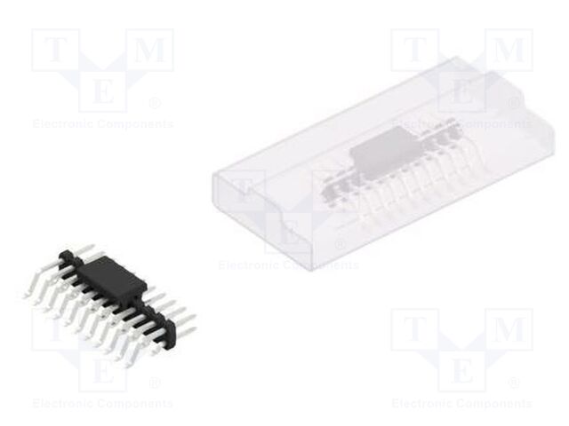 Connector: pin strips; pin header; male; PIN: 22; 2mm; SMT; 2x11