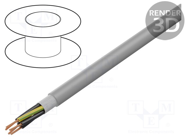 Wire: control cable; ÖLFLEX® FD CLASSIC 810 P; 5G0,5mm2; PUR