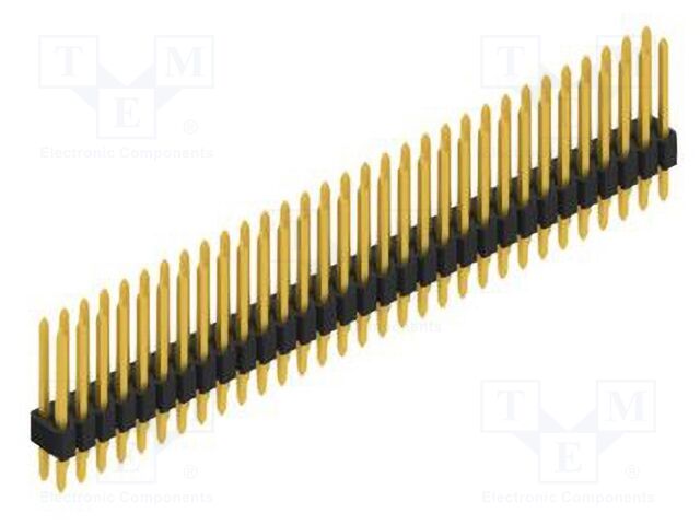 Connector: pin strips; pin header; male; PIN: 62; 1.27mm; THT; 2x31