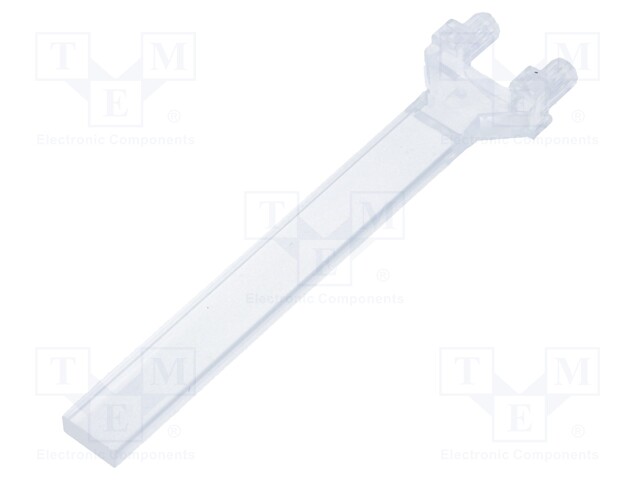 Fibre for LED; rectangular; 2x5mm; No.of mod: 1; Front: flat