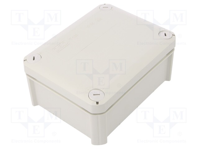 Enclosure: junction box; X: 116mm; Y: 150mm; Z: 67mm; polypropylene