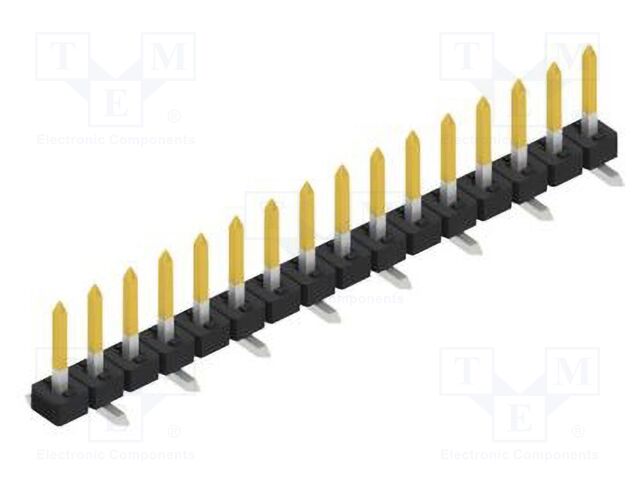 Connector: pin strips; pin header; male; PIN: 16; 2mm; SMT; 1x16