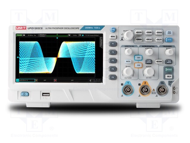 Oscilloscope: digital; Ch: 2; 100MHz; 1Gsps; 56Mpts; LCD TFT 7"