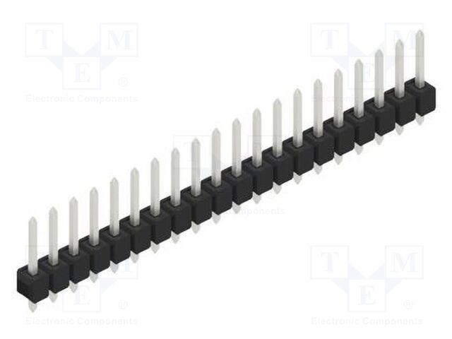 Connector: pin strips; pin header; male; PIN: 20; 2.54mm; THT; 1x20