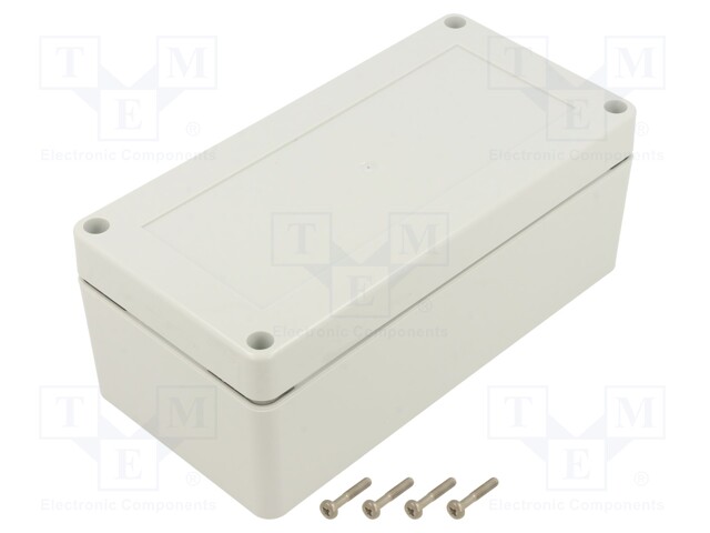 Enclosure: multipurpose; X: 80mm; Y: 160mm; Z: 60mm; ZP; ABS; IP67