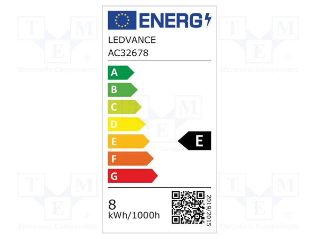 LED lamp; neutral white; G13; 230VAC; 900lm; 8W; 200°; 4000K