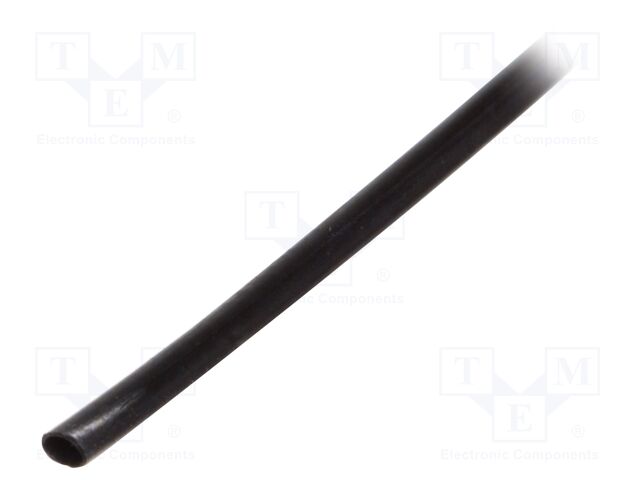 Heat shrink sleeve; glueless; 2: 1; 1.6mm; black; polyolefine; reel