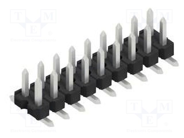 Connector: pin strips; pin header; male; PIN: 18; 2.54mm; SMT; 2x9