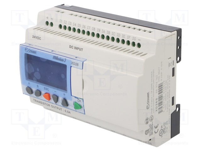 Programmable relay; IN: 16; Anal.in: 6; OUT: 10; OUT 1: SSR; 24VDC
