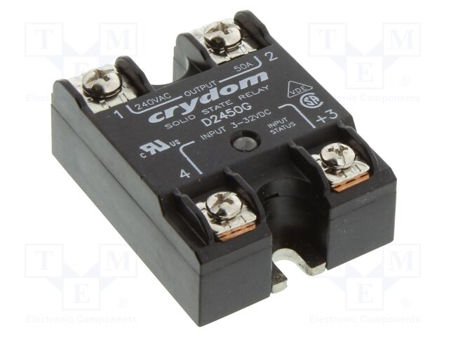 Relay: solid state; Ucntrl: 3÷32VDC; 25A; 24÷280VAC; -40÷80°C; IP00