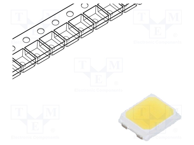 LED; SMD; 2835; white cold; 107(typ)lm; 5700(typ)K; 95; 116°; 100mA