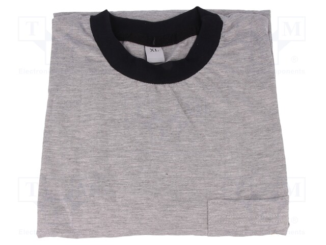 T-shirt; ESD; L (unisex); grey