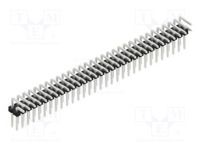 Connector: pin strips; pin header; male; PIN: 62; 2.54mm; THT; 2x31