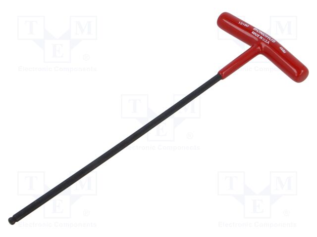 Wrench; hex key,spherical; HEX 4mm; Overall len: 220mm