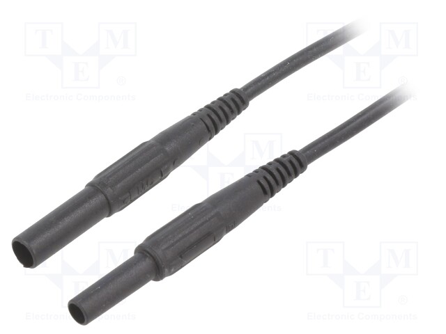 Test lead; 19A; banana socket 4mm,banana plug 4mm; insulated