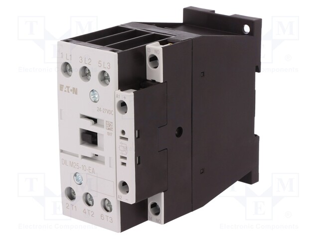Contactor: 3-pole; NO x3; Auxiliary contacts: NO; 24VDC; 25A; 690V