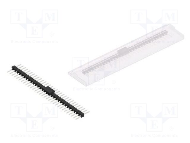 Connector: pin strips; pin header; male; PIN: 31; 2.54mm; SMT; 1x31