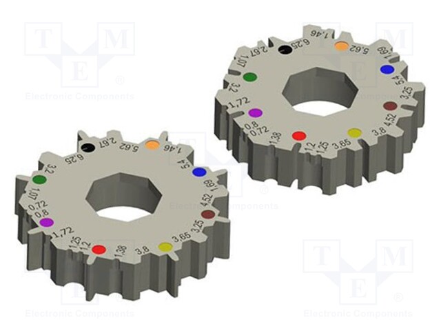 Spare part: crimping jaws for coaxial/RF connectors; steel