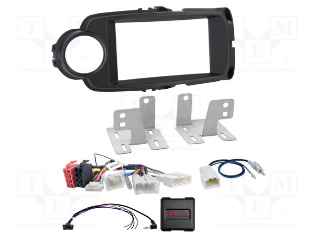 Adapter for control from steering wheel; Toyota; DIN,ISO; black