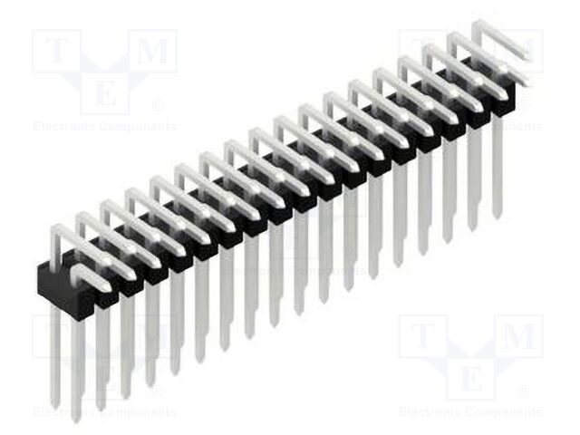 Connector: pin strips; pin header; male; PIN: 36; 2.54mm; THT; 2x18