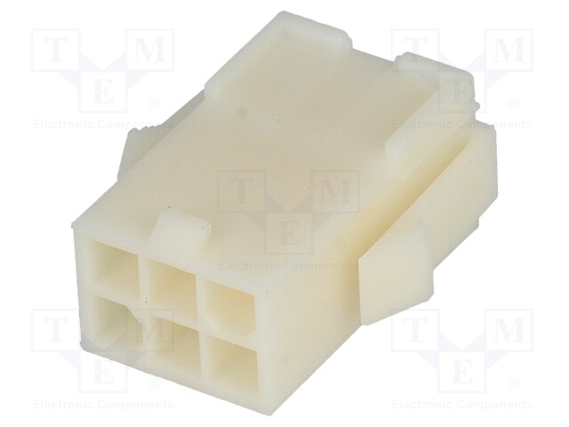 Plug; wire-wire/PCB; male; Mini Universal MATE-N-LOK; 4.14mm