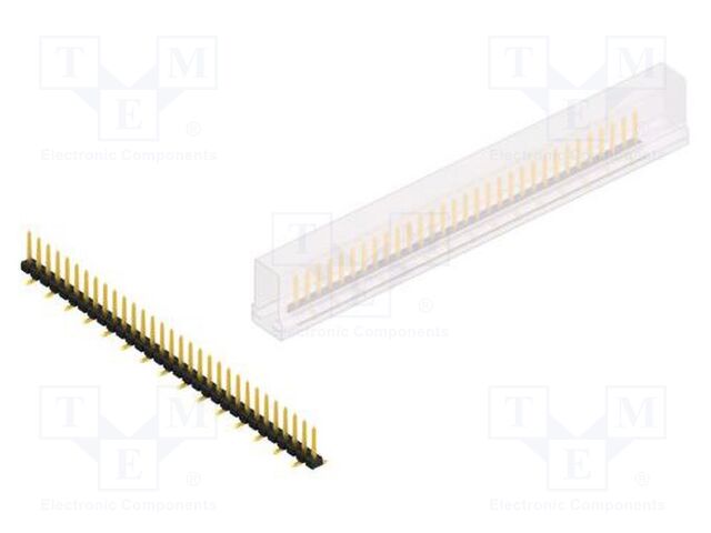 Connector: pin strips; pin header; male; PIN: 31; 2.54mm; SMT; 1x31