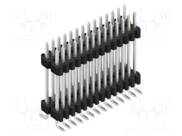 Connector: pin strips; pin header; male; PIN: 28; 1.27mm; SMT; 2x14