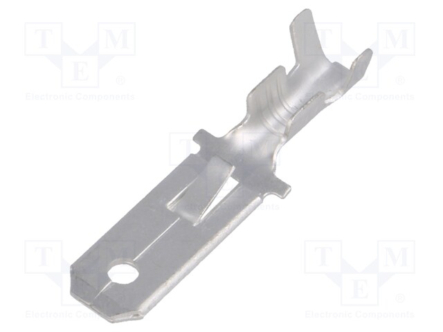 Terminal: flat; 6.3mm; 0.8mm; male; 0.5÷2mm2; crimped; for cable