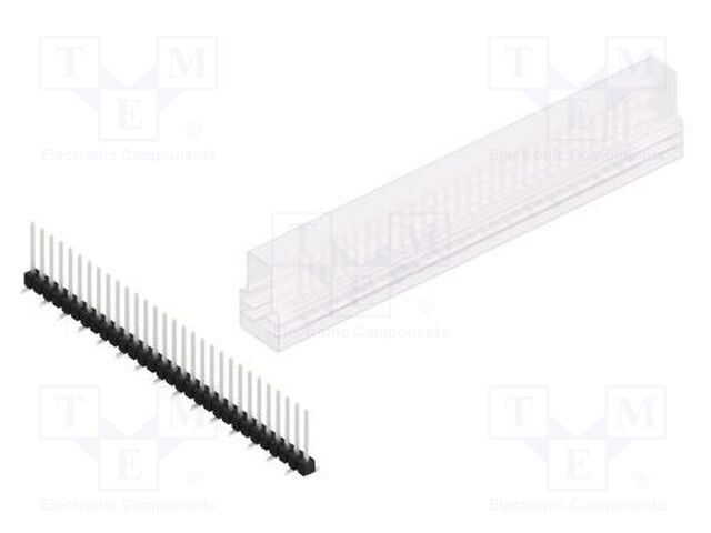 Connector: pin strips; pin header; male; PIN: 30; 2.54mm; SMT; 1x30