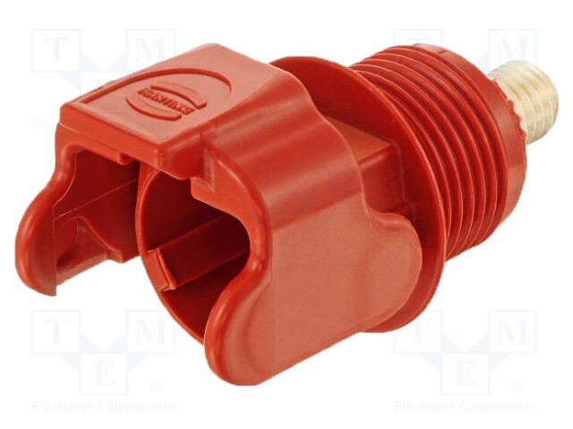 Socket; DC supply; Han S; male; PIN: 1; swivel; for panel mounting
