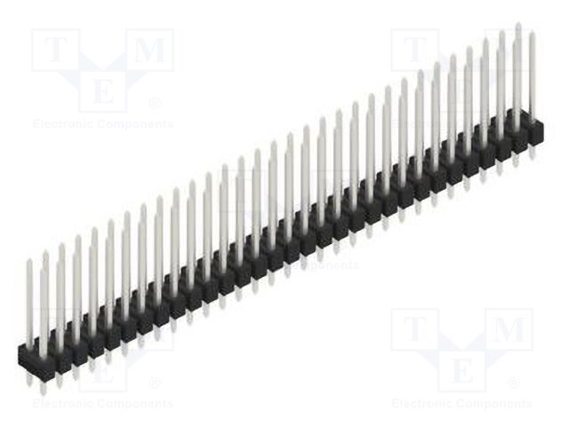 Connector: pin strips; pin header; male; PIN: 62; 2.54mm; THT; 2x31