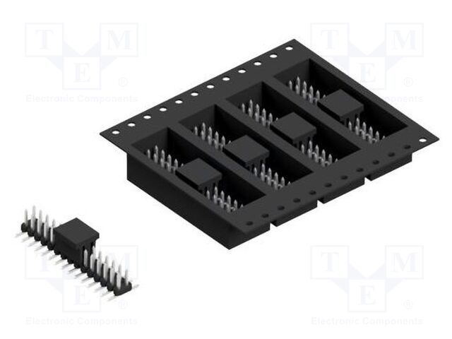 Connector: pin strips; pin header; male; PIN: 30; 2mm; SMT; 2x15