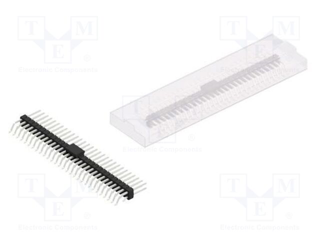 Connector: pin strips; pin header; male; PIN: 58; 2.54mm; SMT; 2x29