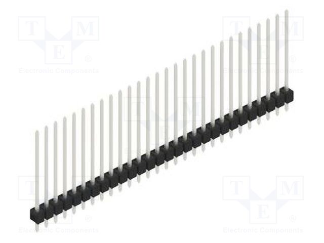 Connector: pin strips; pin header; male; PIN: 28; 2.54mm; THT; 1x28