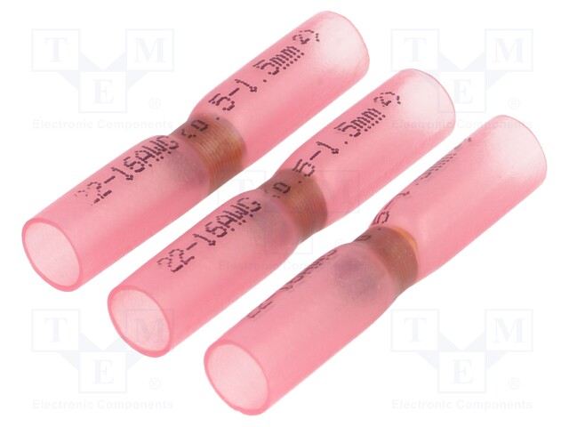 Kit: self-soldering sleeve wire splices; insulated; 0.5÷1.5mm2