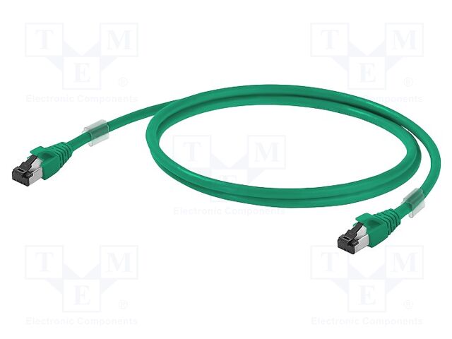 Patch cord; S/FTP; Cat 6a; RJ45 plug,both sides; stranded; Cu