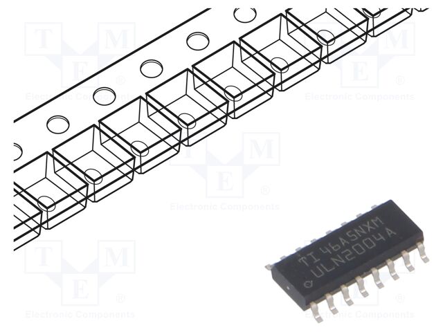 IC: driver; darlington,transistor array; SO16; 0.5A; 50V; Ch: 7