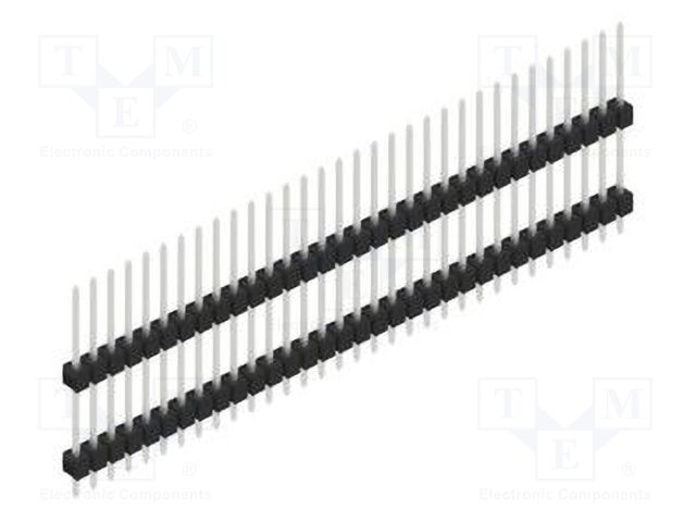 Connector: pin strips; pin header; male; PIN: 32; 2.54mm; THT; 1x32