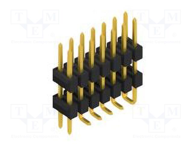 Connector: pin strips; pin header; male; PIN: 14; 2.54mm; SMT; 2x7