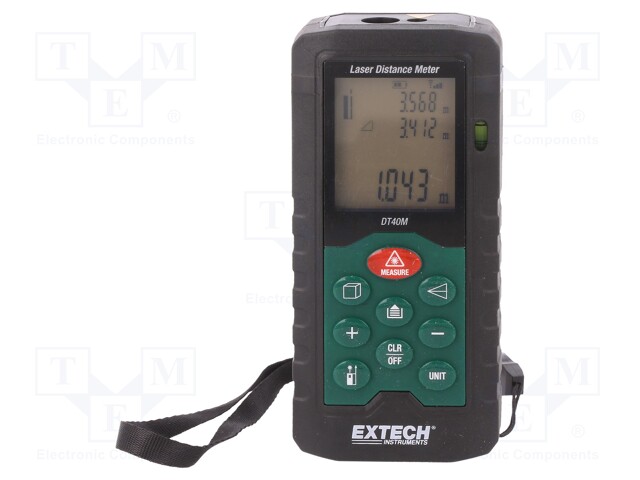 Laser rangefinder; LCD,with a backlit; 0,05÷40m; 116x56x32mm