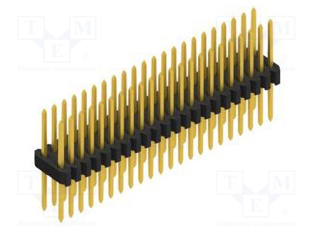 Connector: pin strips; pin header; male; PIN: 44; 1.27mm; THT; 2x22