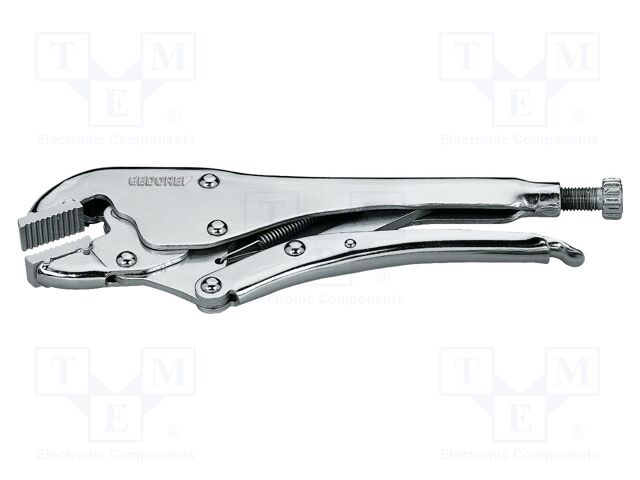 Pliers; locking; Pliers len: 250mm; steel; Plating: nickel