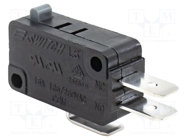 Microswitch SNAP ACTION; without lever; SPDT; 15A/250VAC; Pos: 2