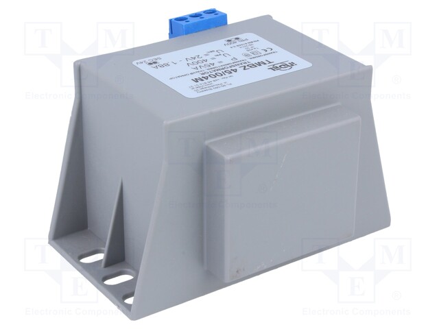 Transformer: encapsulated; 45VA; 400VAC; 24V; 1.87A; 0.9kg