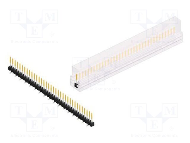 Connector: pin strips; pin header; male; PIN: 35; 2.54mm; SMT; 1x35