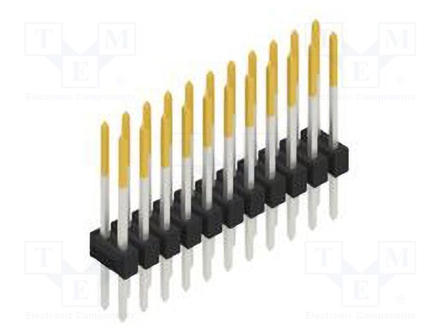 Connector: pin strips; pin header; male; PIN: 22; 2.54mm; THT; 2x11