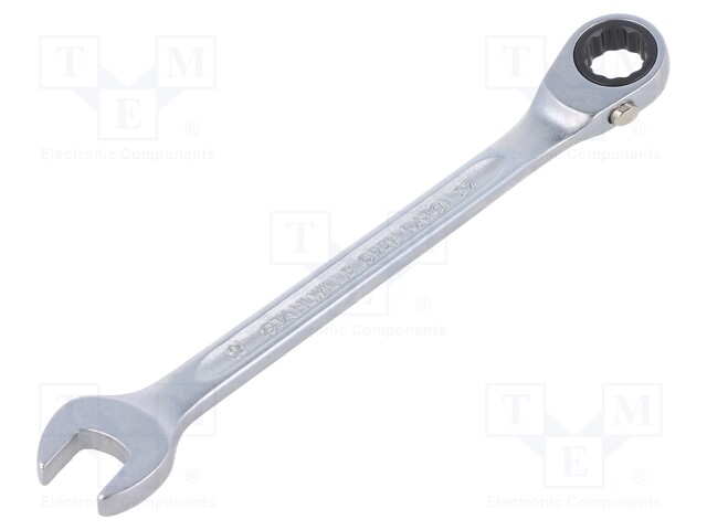 Wrench; combination spanner; 12mm; chromium plated steel
