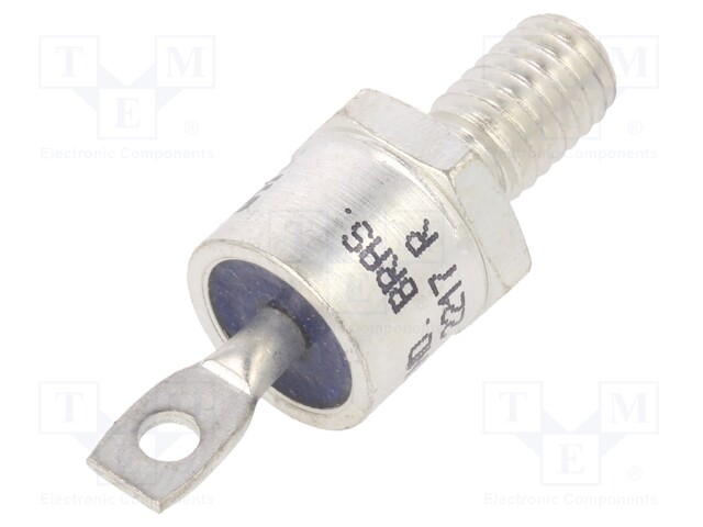 Diode: stud rectifying; 1600V; 1.55V; 25A; cathode stud; M6; screw