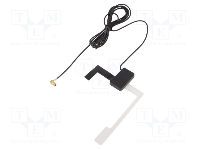 Antenna; 8dBi; DAB; 50Ω; black; 5VDC,12VDC; RG174; -40÷85°C