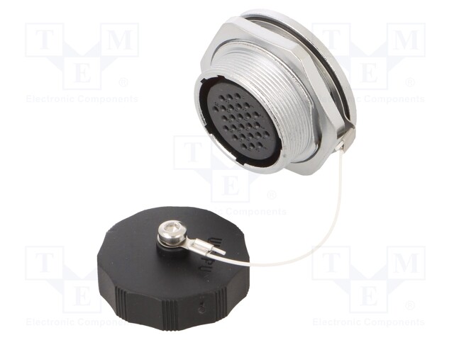WF28; socket; female; PIN: 26; IP67; 5A; soldering; 400V; 0.75mm2